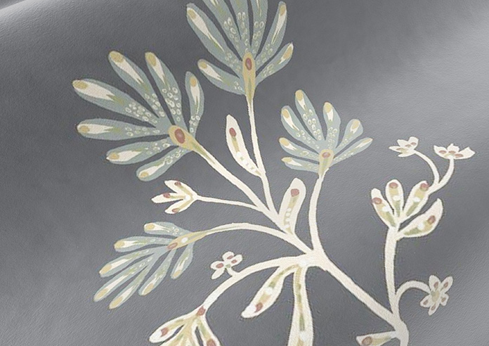 Botanical Velvet, Multi - Roman Blind - Image 4